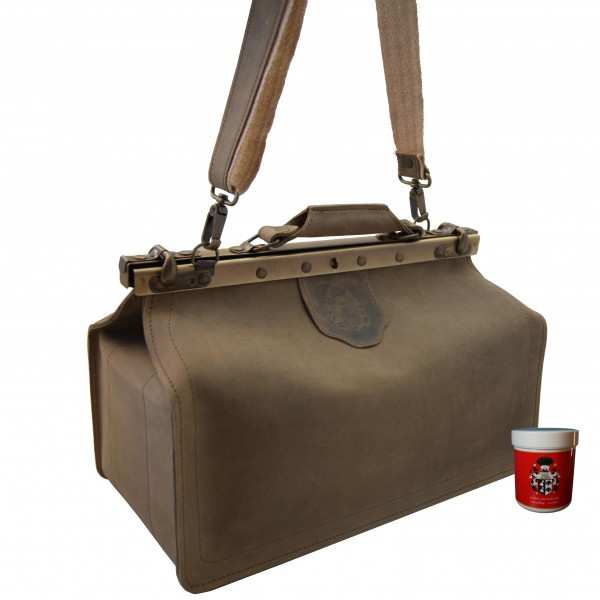 Umhängetasche Pettenkofer aus antikbraunem Bio-Leder Umhängetasche Pettenkofer aus antikbraunem Bio-Leder