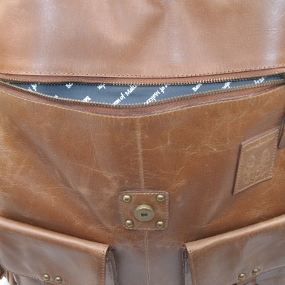 Herren Rucksack JEROME aus braunem Leder Herren Rucksack JEROME aus braunem Leder