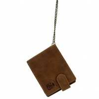 Vorschau: Kettenportemonnaie Vanderbilt aus braunem Leder Vorschau: Kettenportemonnaie Vanderbilt aus braunem Leder