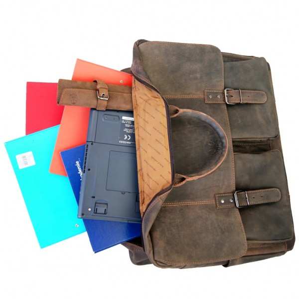 21 Zoll Ordnermappe Leder braun 21 Zoll Ordnermappe Leder braun