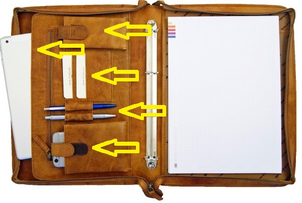 Konferenzmappe Ringbuchmappe Innenorganizer