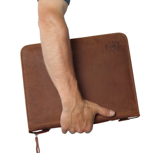 Konferenzmappen leder braun