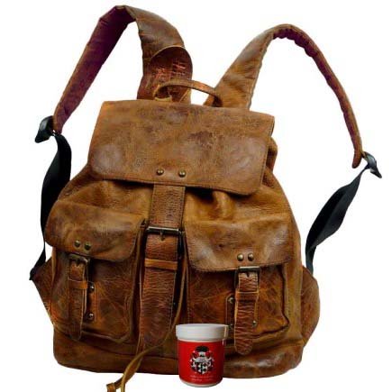 Herren Rucksack aus Leder - Jalda Rucksack Herren Leder braun Jalda