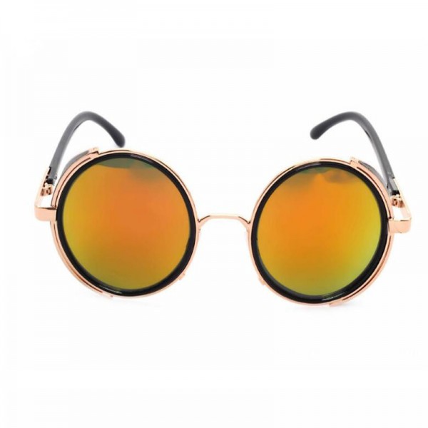 Sonnenbrille mit goldenem Gestell und goldenen Gläsern für Herren Sonnenbrille mit goldenem Gestell und goldenen Gläsern für Herren
