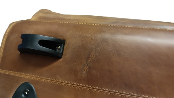 Pilotenkoffer WRIGHT aus braunem Leder - 2.Wahl Pilotenkoffer WRIGHT aus braunem Leder - 2.Wahl