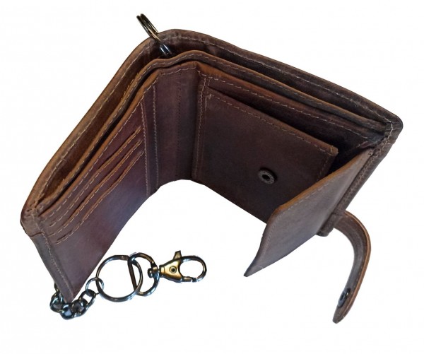 Portemonnaie BLOOMBERG 2 aus braunem Leder Portemonnaie BLOOMBERG 2 aus braunem Leder