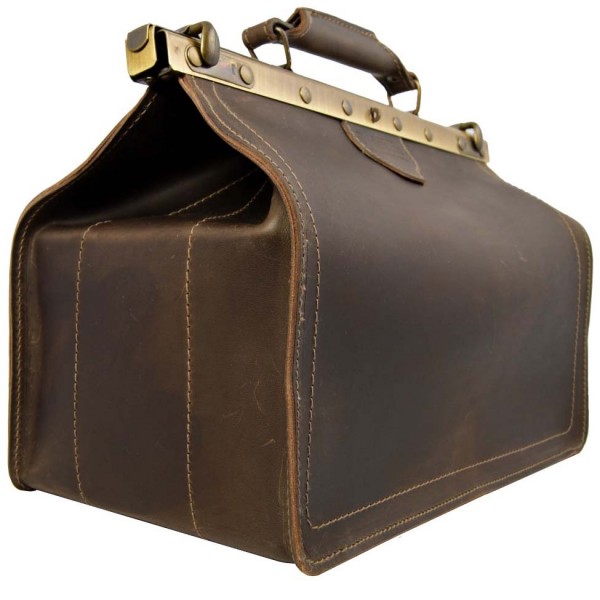 Braune Doktortasche aus Leder Braune Doktortasche aus Leder