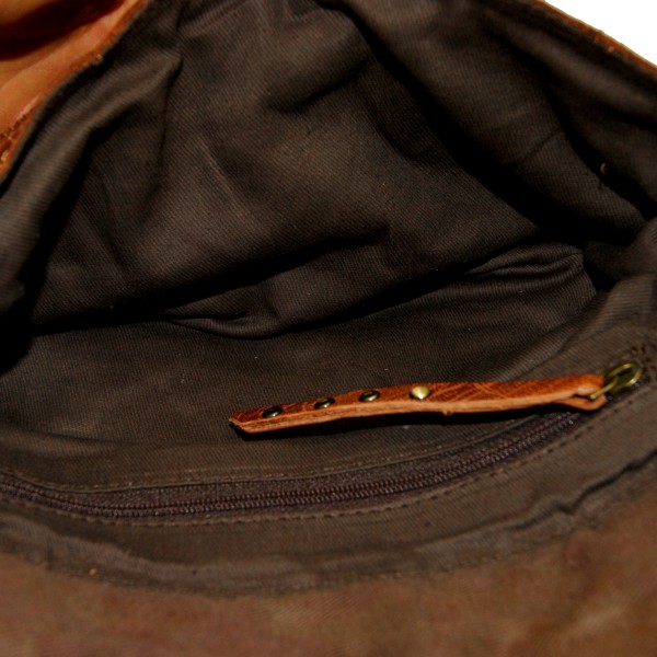 LandLeder Damen-Handtasche Schultertasche NEW YORK aus braunem Rindleder LandLeder Damen-Handtasche Schultertasche NEW YORK aus braunem Rindleder