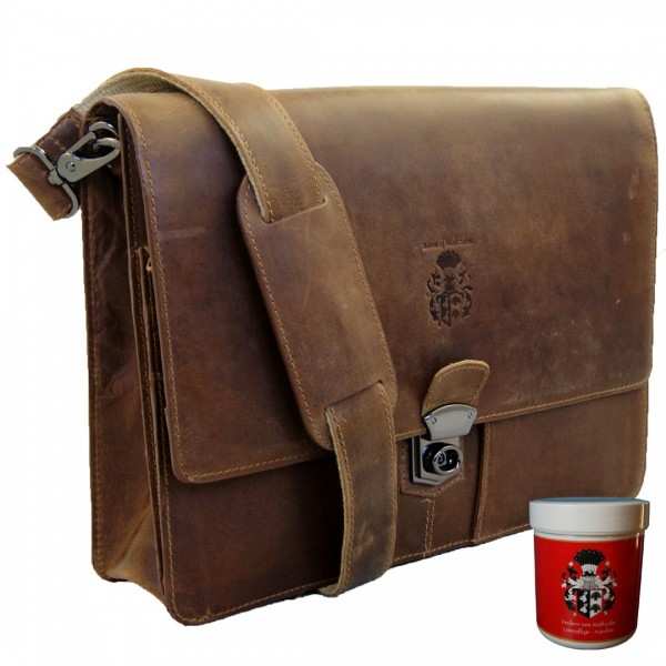 Aktenmappe Leder mit Schultergurt Aktenmappe Leder mit Schultergurt