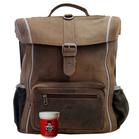 Schulranzen aus braunem Leder - Pestalozzi schulranzen Leder braun pestalozzi